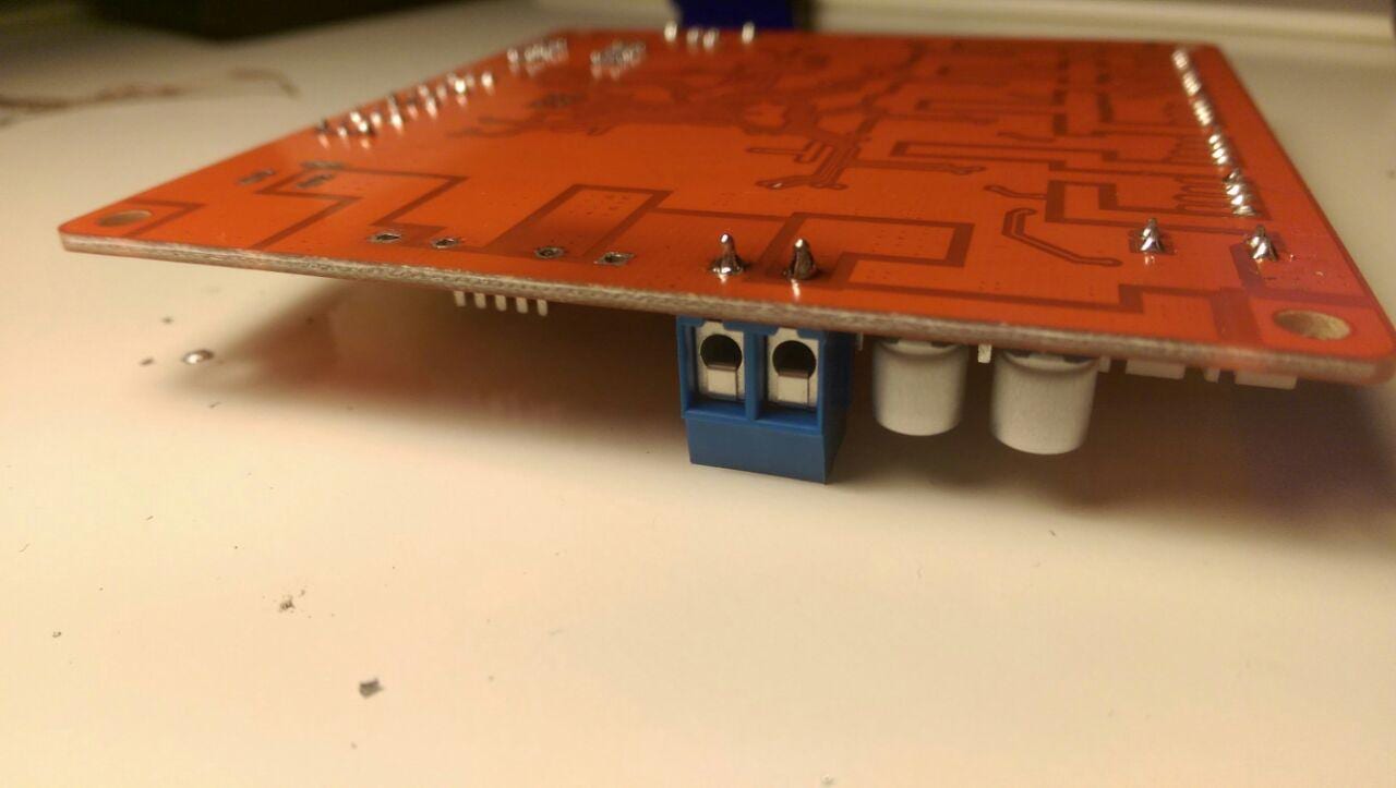 board with first new connector