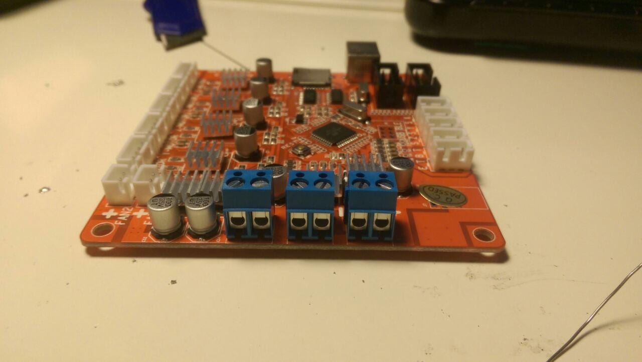 board with three new connectors